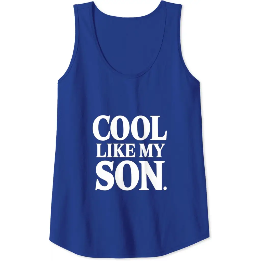 Stylish Dad/Mom Cool Like My Son Tank Top - Royal Blue