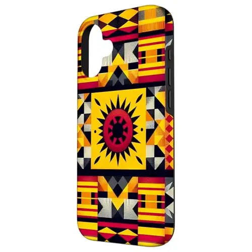 Sunburst Tapestry: Tribal Geometric Patterns Case (iPhone