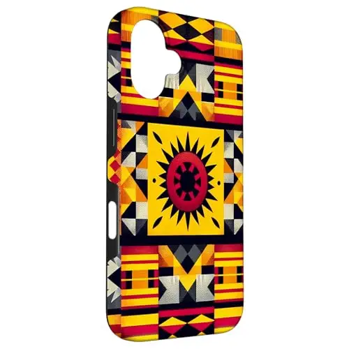 Sunburst Tapestry: Tribal Geometric Patterns Case (iPhone