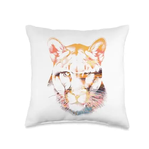 Sundown Stalker: Panther in the Wild Throw Pillow Home