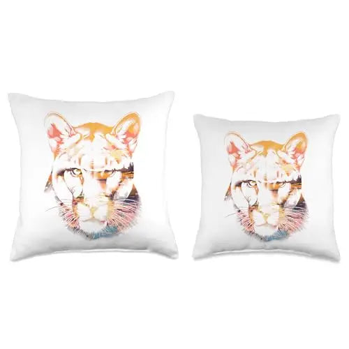 Sundown Stalker: Panther in the Wild Throw Pillow Home