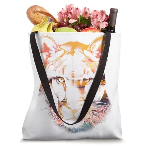 Sundown Stalker: Panther in the Wild Tote Bag Apparel