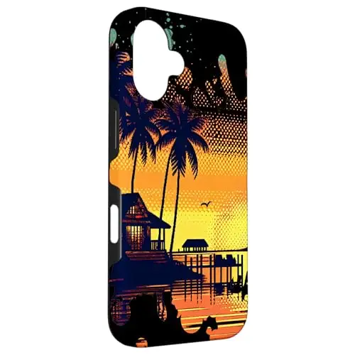 Sunny Tropical Horizon Escape: Sunset by the Shore Case