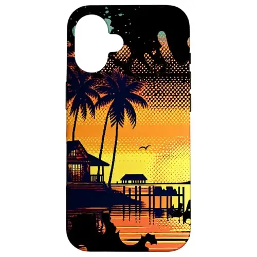 Sunny Tropical Horizon Escape: Sunset by the Shore Case