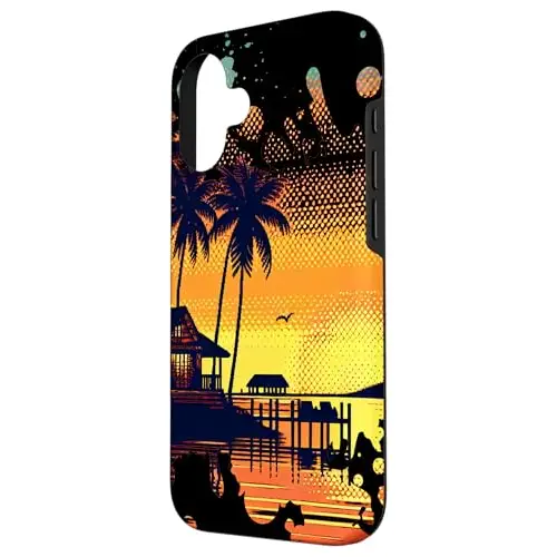 Sunny Tropical Horizon Escape: Sunset by the Shore Case