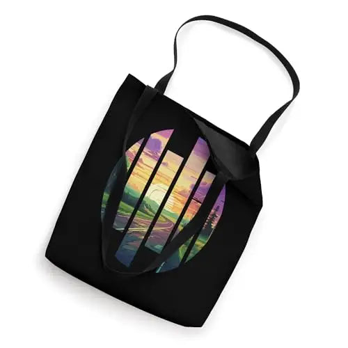 Sunset Journey: Fragmented Road to Serenity Tote Bag Apparel