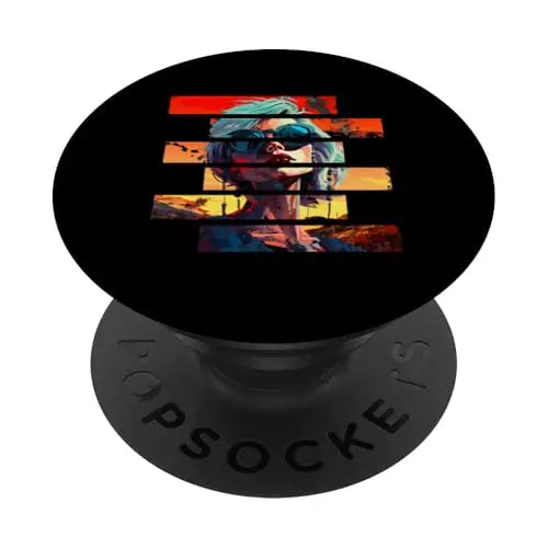 Sunset Rebellion: Fragmented Vibes PopSockets Swappable