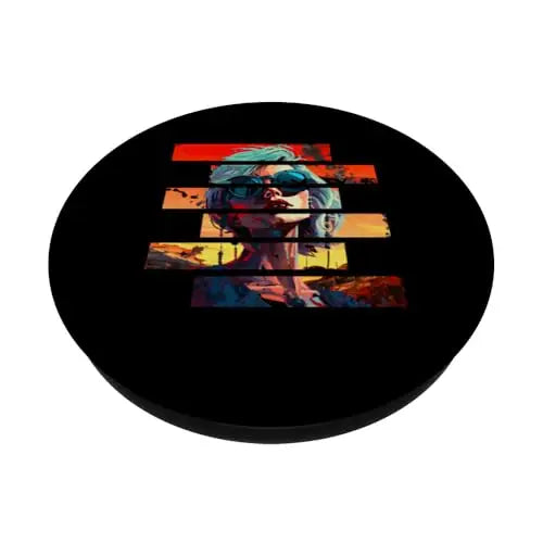 Sunset Rebellion: Fragmented Vibes PopSockets Swappable