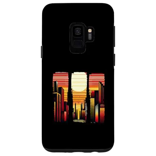 Sunset Skyline Symphony Vibrant City Horizon Case (Galaxy