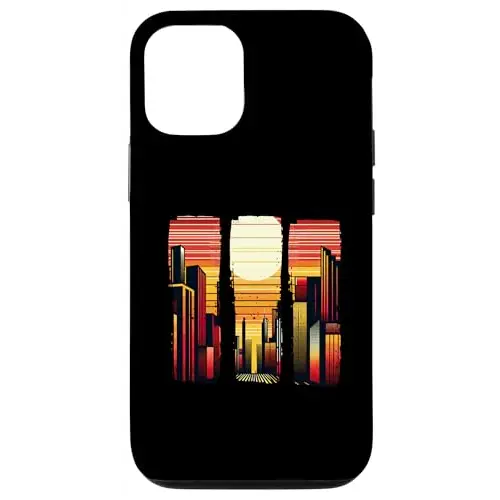Sunset Skyline Symphony Vibrant City Horizon Case (iPhone