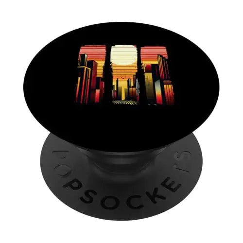 Sunset Skyline Symphony Vibrant City Horizon PopSockets