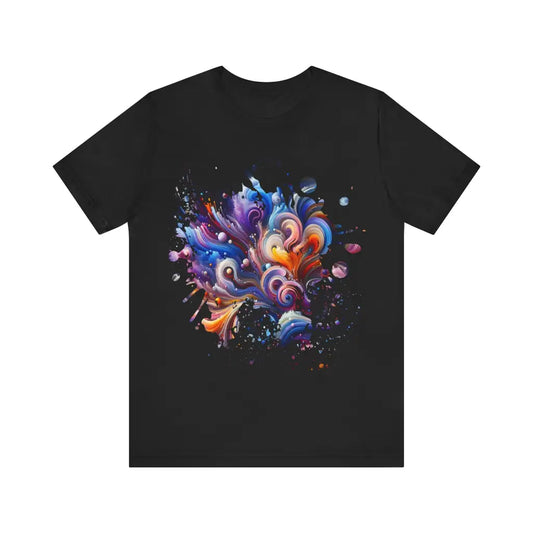 Swirl of Imagination - Jersey Short Sleeve Tee - Black / S