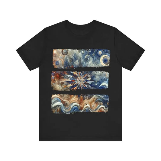 Swirling Illusions - Jersey Short Sleeve Tee - Black / S