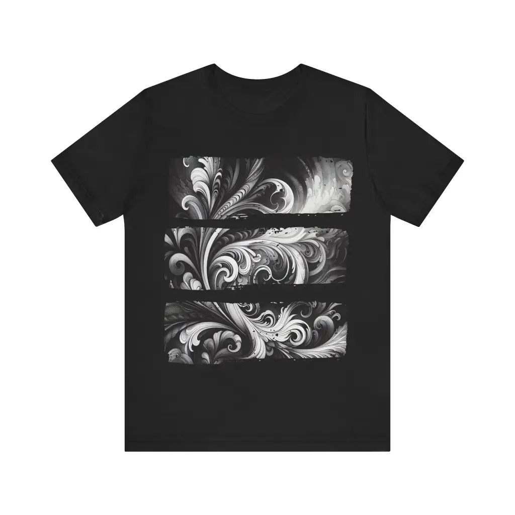 Swirling Illusions - Jersey Short Sleeve Tee - Black / S