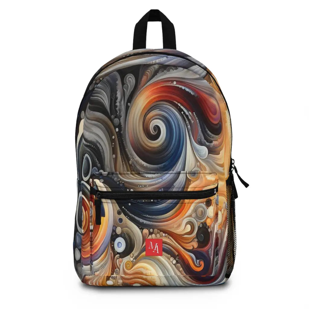 Swirling Palette of Colors Backpack One size Bags