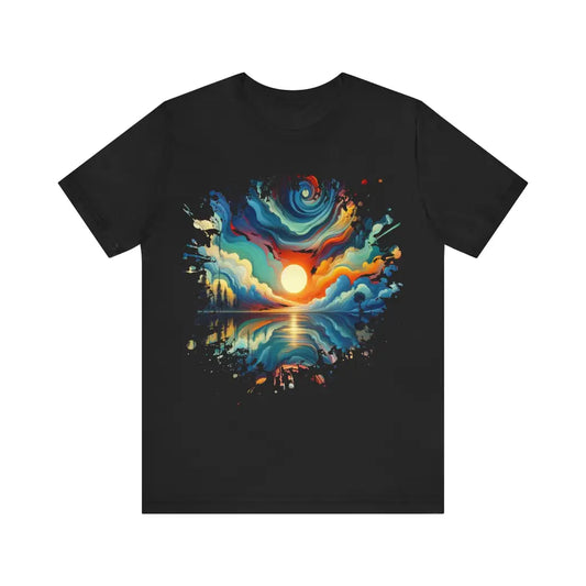 Swirling Sky and Reflective Waters - Jersey Short Sleeve