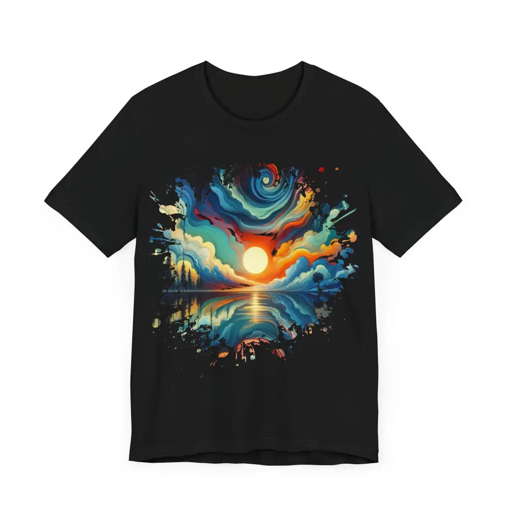 Swirling Sky and Reflective Waters - Jersey Short Sleeve