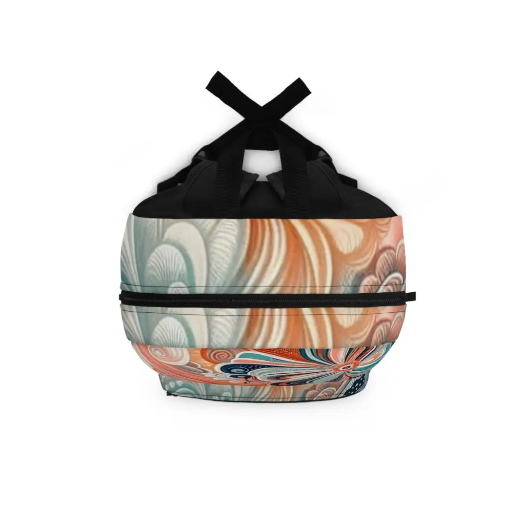 Swirling Whorls and Oceanic Hues - Backpack - One size