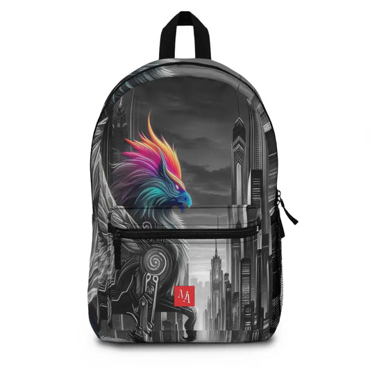 Technicolor Guardian in the Cityscape Backpack One size Bags
