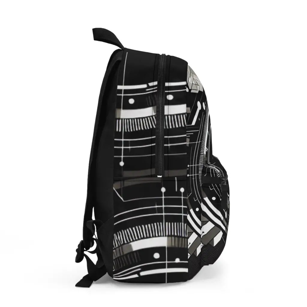 Techno Geometry Design Backpack One size Bags