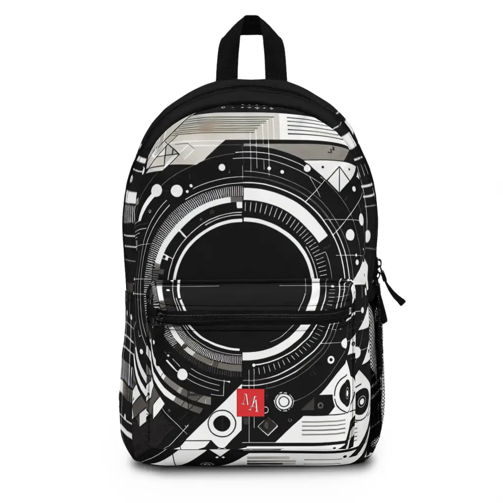 Techno Geometry Design Backpack One size Bags