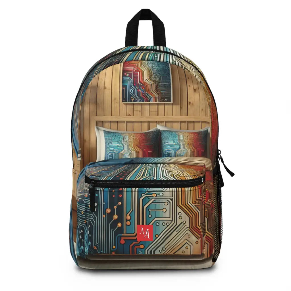 Technological Echoes in the Bedroom Backpack One size Bags