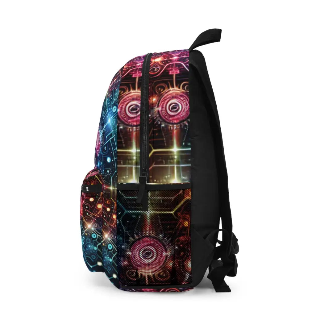 Technological Mandala Fusion Backpack One size Bags