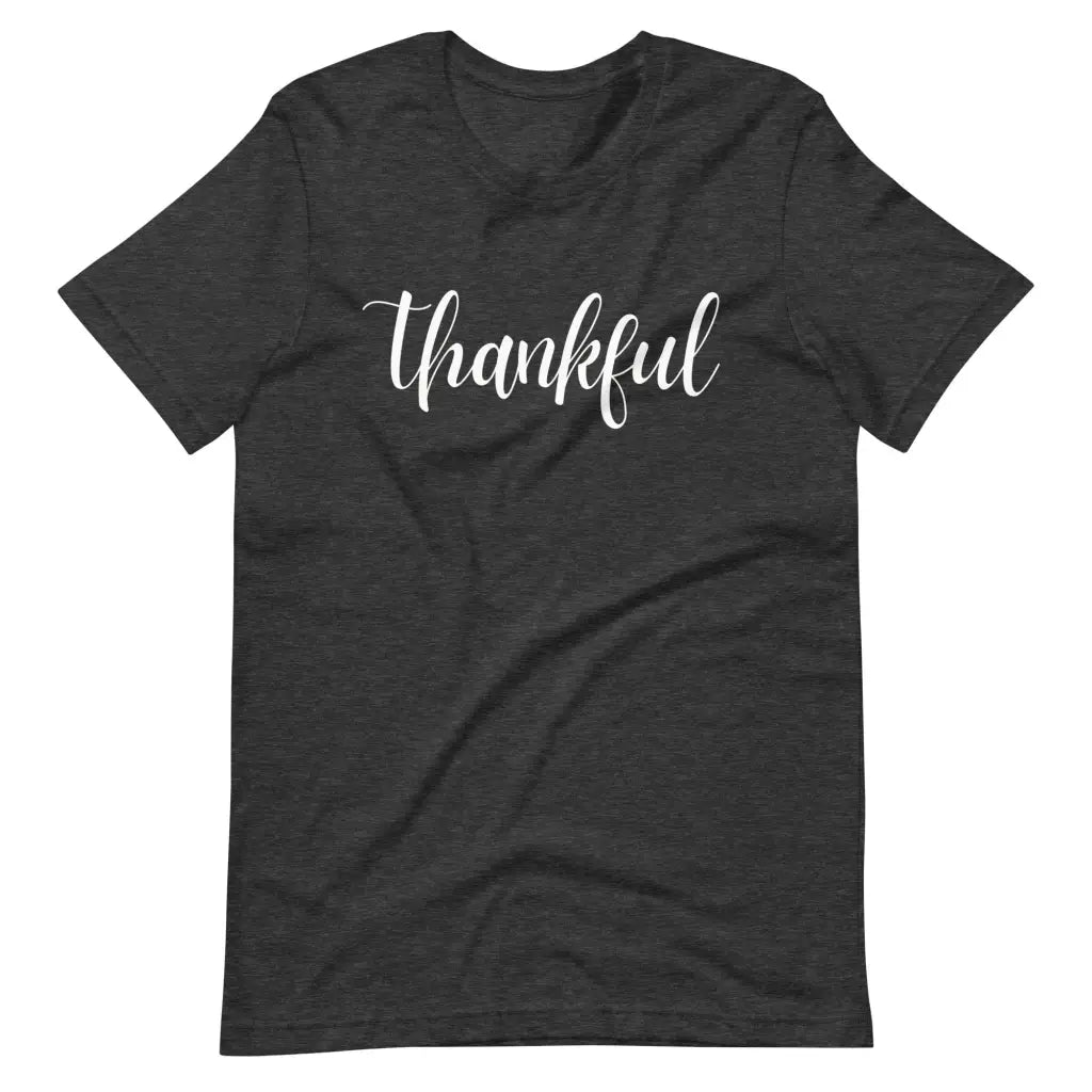 Thankful t-shirt - Dark Grey Heather / S - T-Shirt