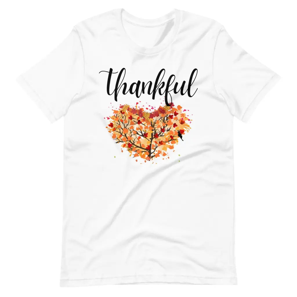 Thankfulness Fall t-shirt - White / S - T-Shirt