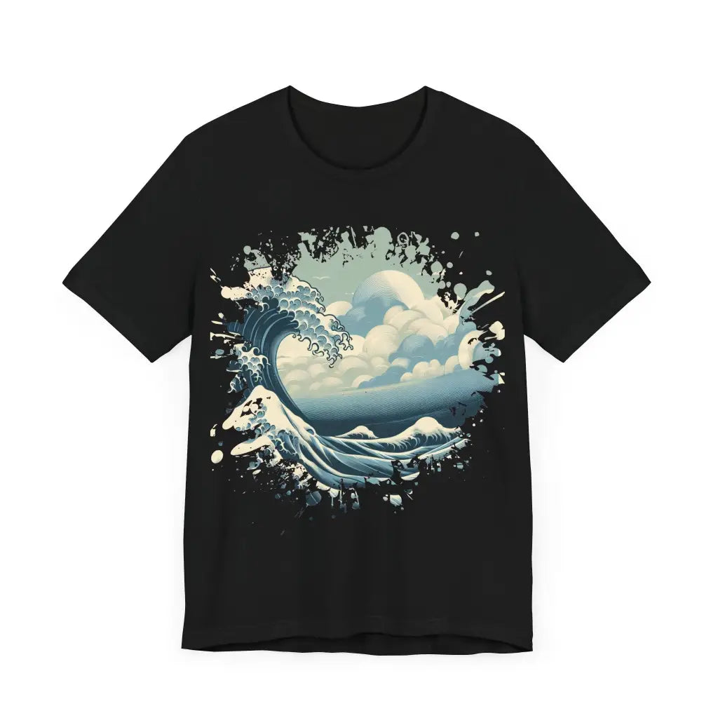 The Roaring Wave Jersey Short Sleeve Tee T Shirt