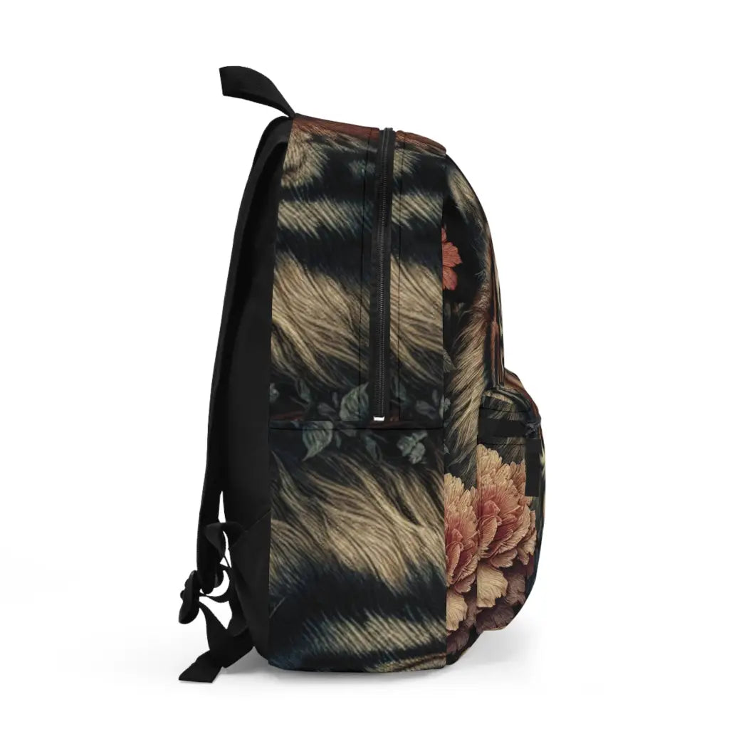 Tiger Amidst the Blossoms Backpack One size Bags