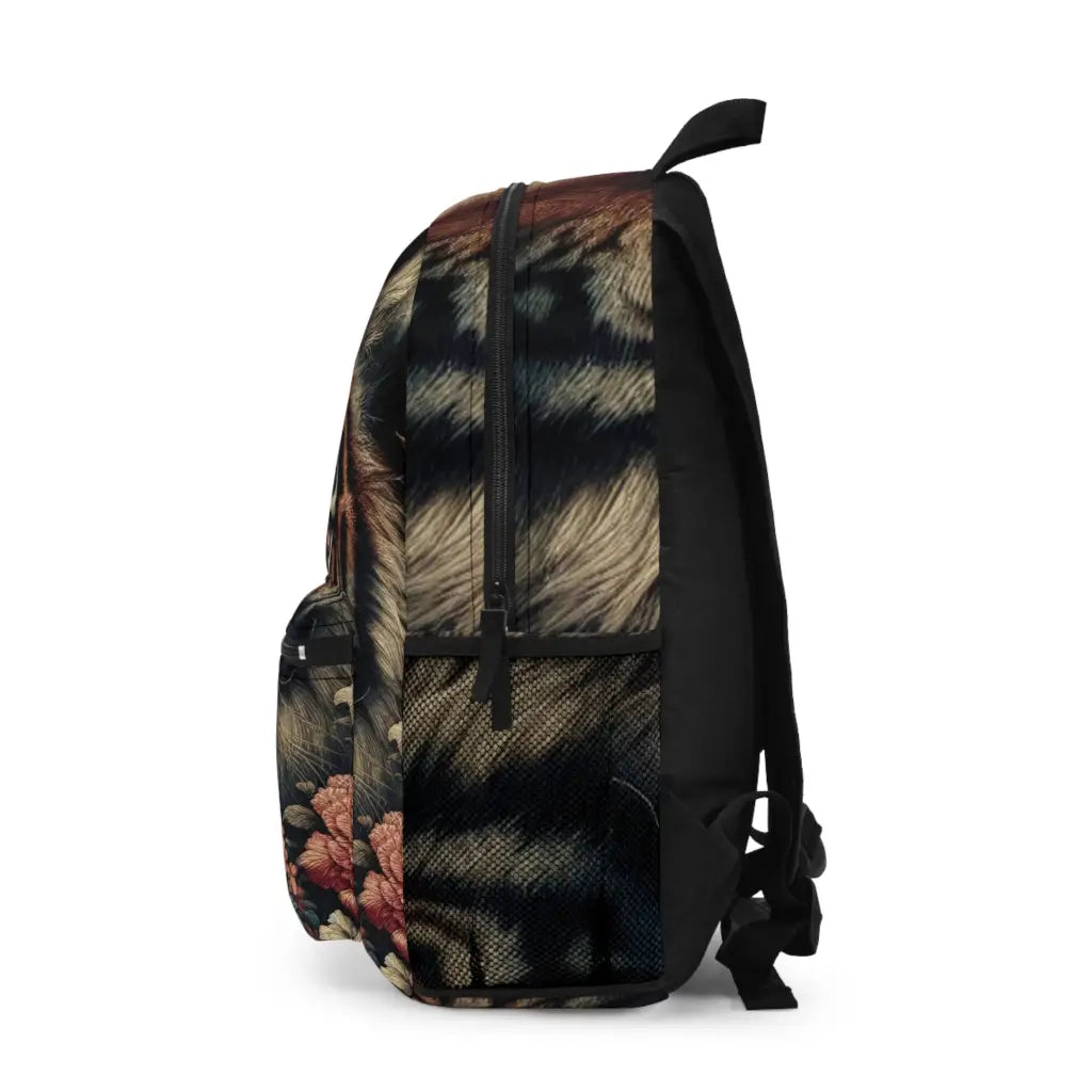 Tiger Amidst the Blossoms Backpack One size Bags