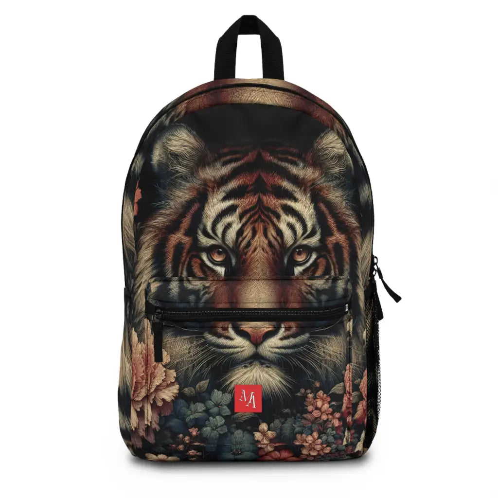 Tiger Amidst the Blossoms Backpack One size Bags
