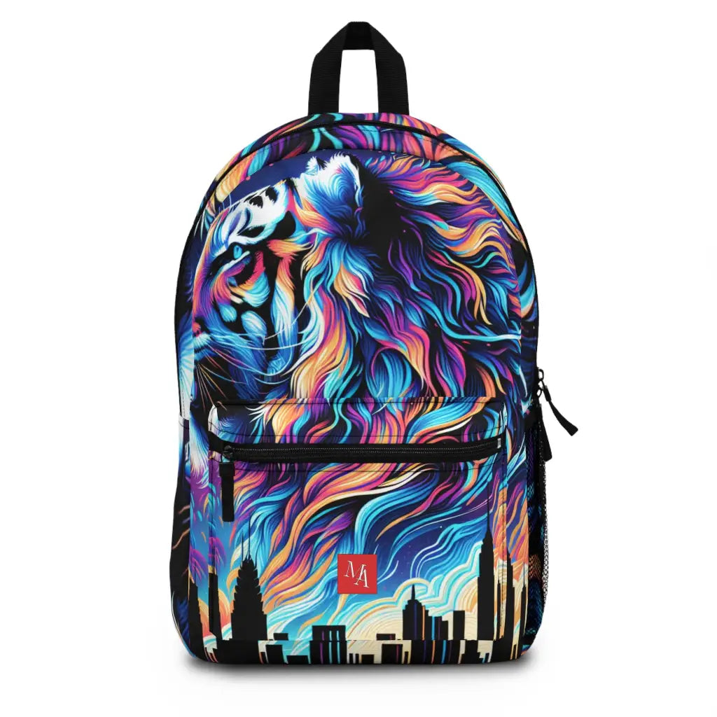 Tiger Among the City Lights Backpack One size Bags