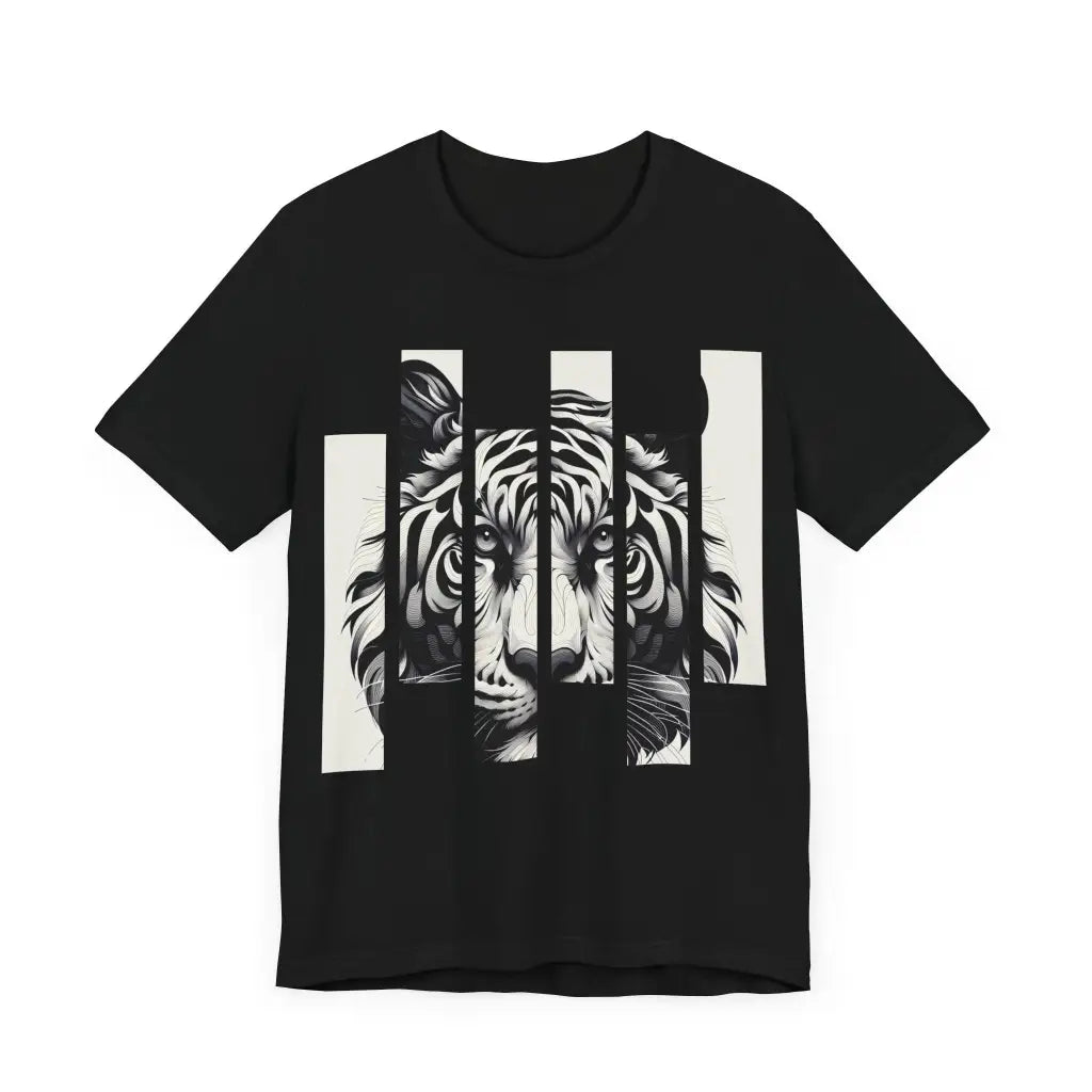 Tiger in Stripes Jersey Short Sleeve Tee T Shirt