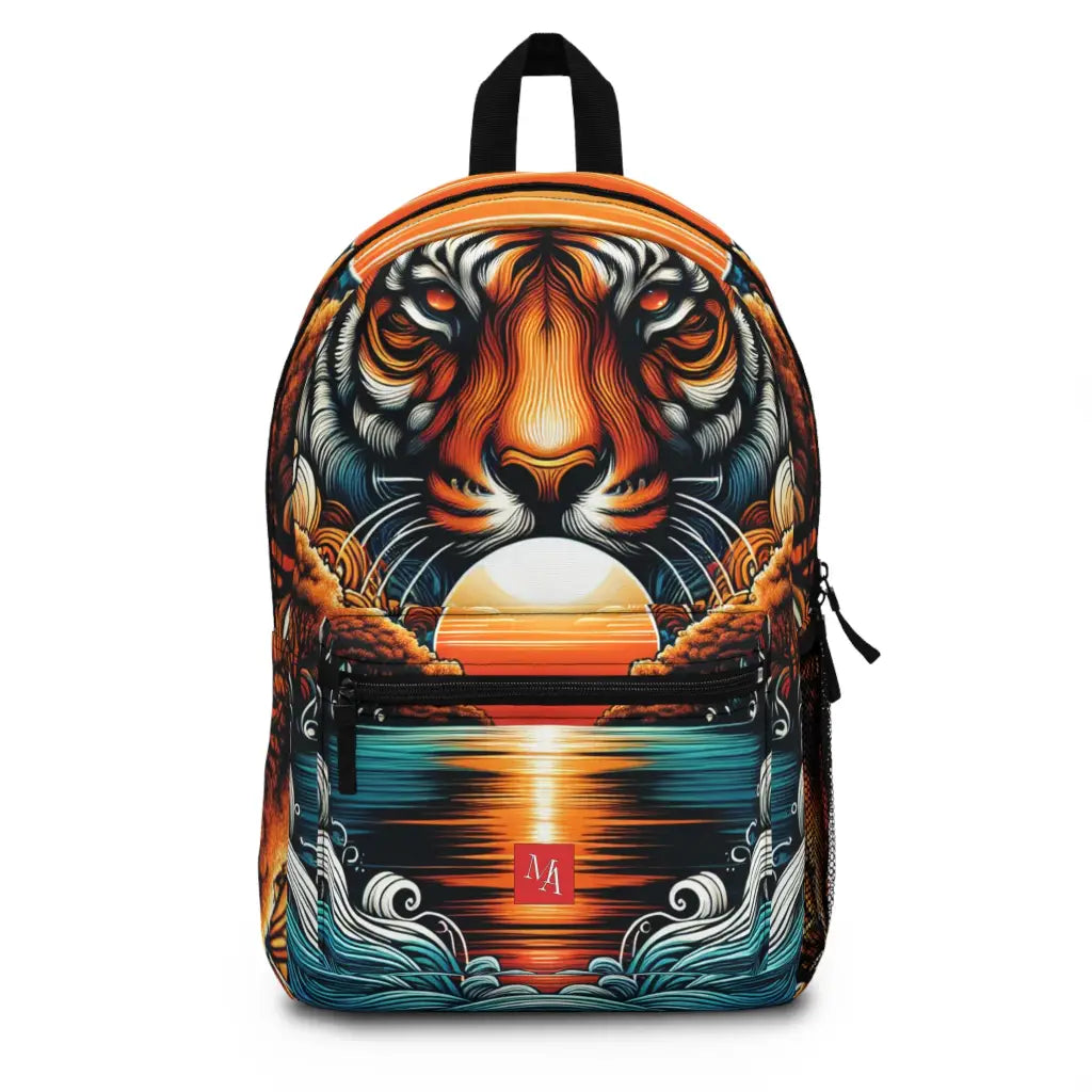 Tiger’s Gaze at Dawn Backpack One size Bags