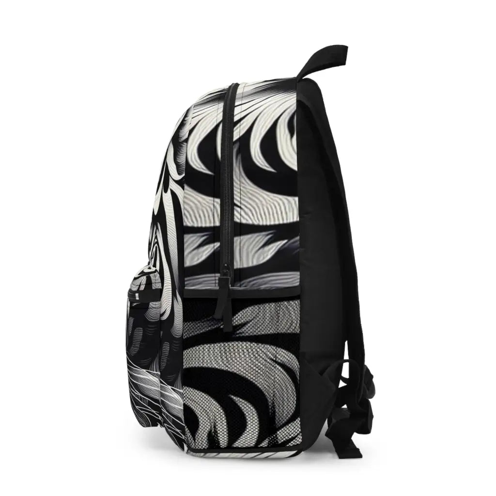Tiger’s Gaze in Monochrome Backpack One size Bags