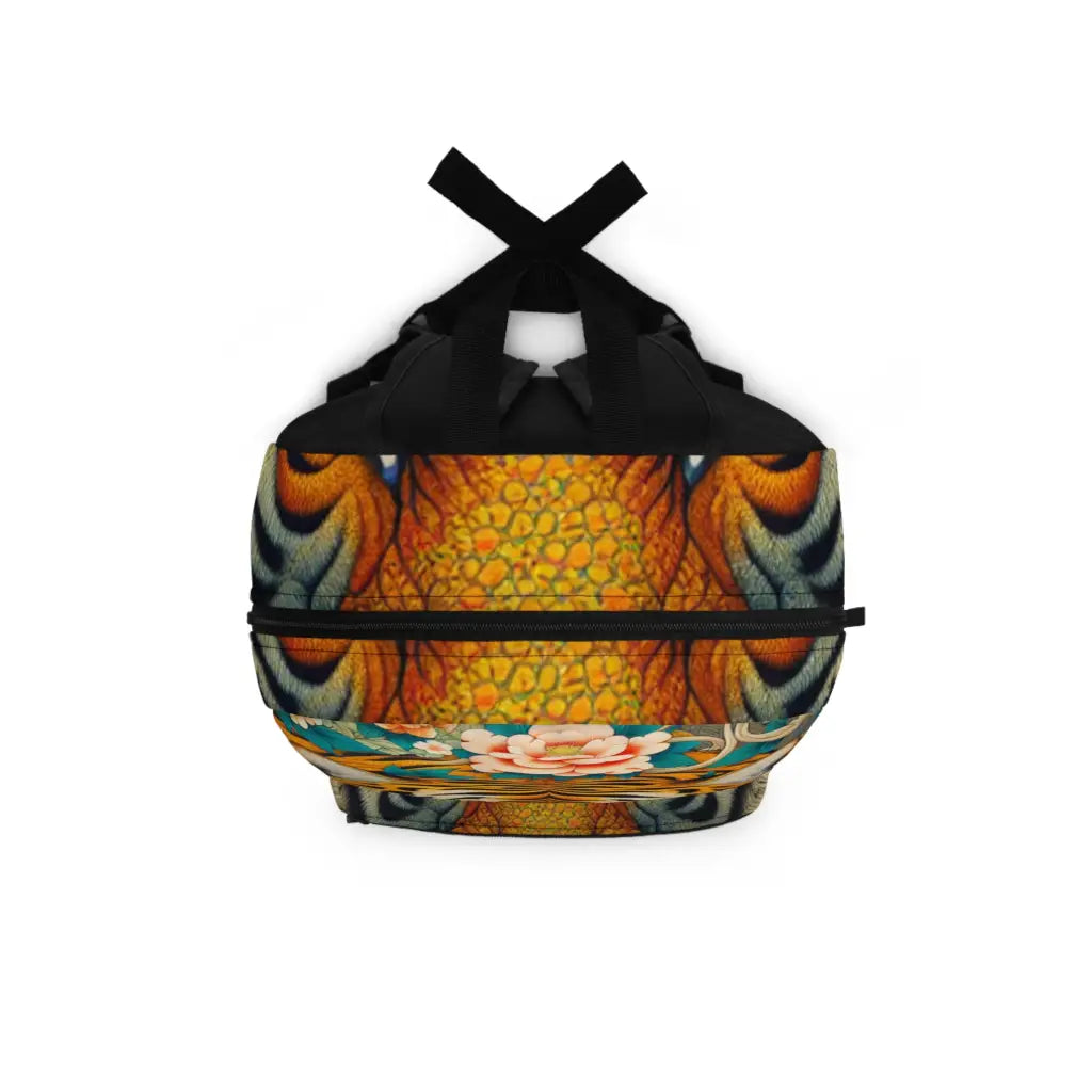 Tiger’s Realm in Bloom Backpack One size Bags
