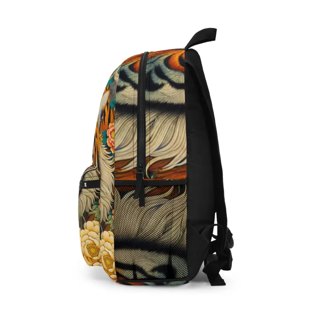 Tiger’s Realm in Bloom Backpack One size Bags