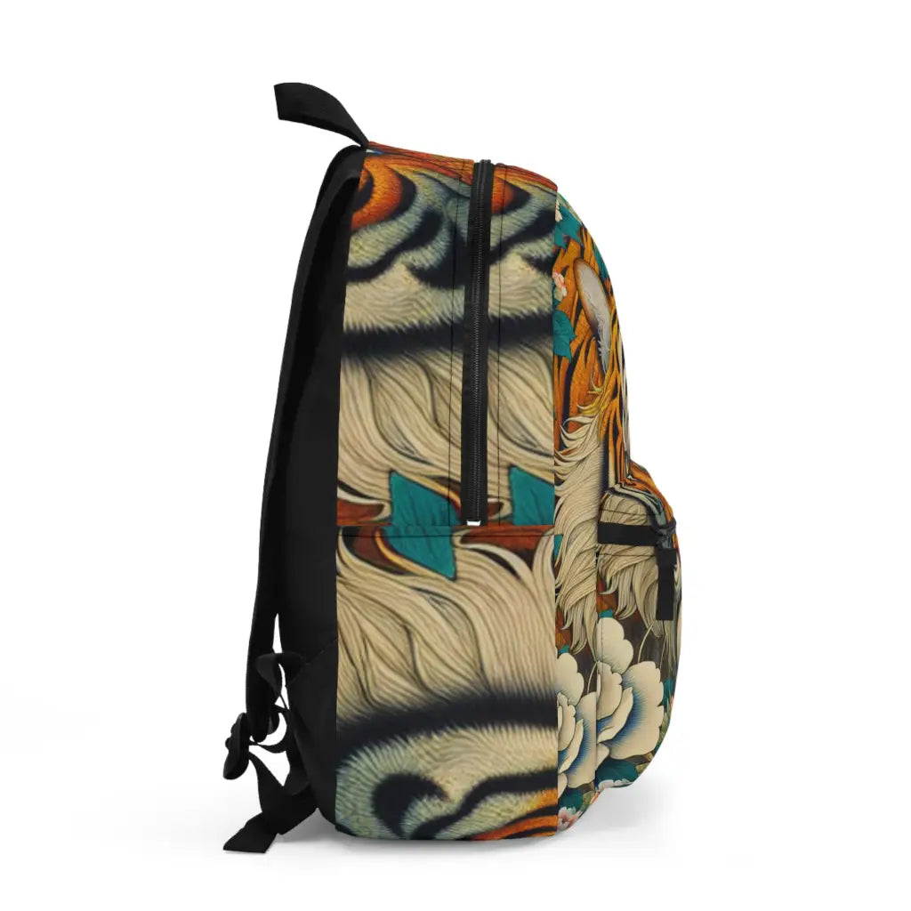 Tiger’s Realm in Bloom Backpack One size Bags