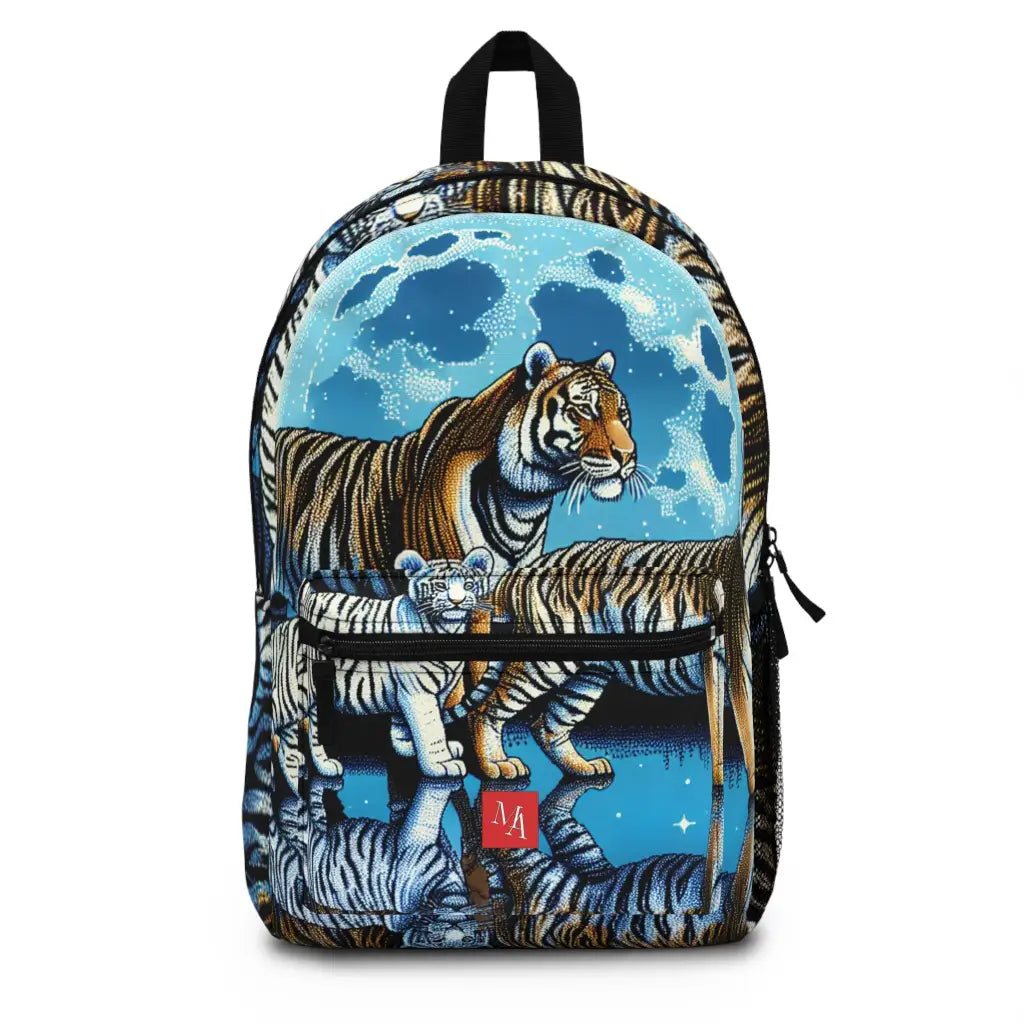 Tigers Under the Moon Backpack One size Bags