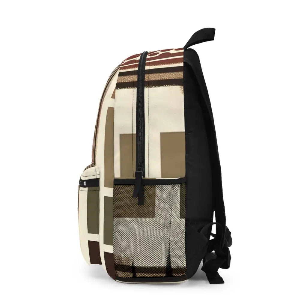 Traditional Patterns in Earthy Tones - Backpack - One size