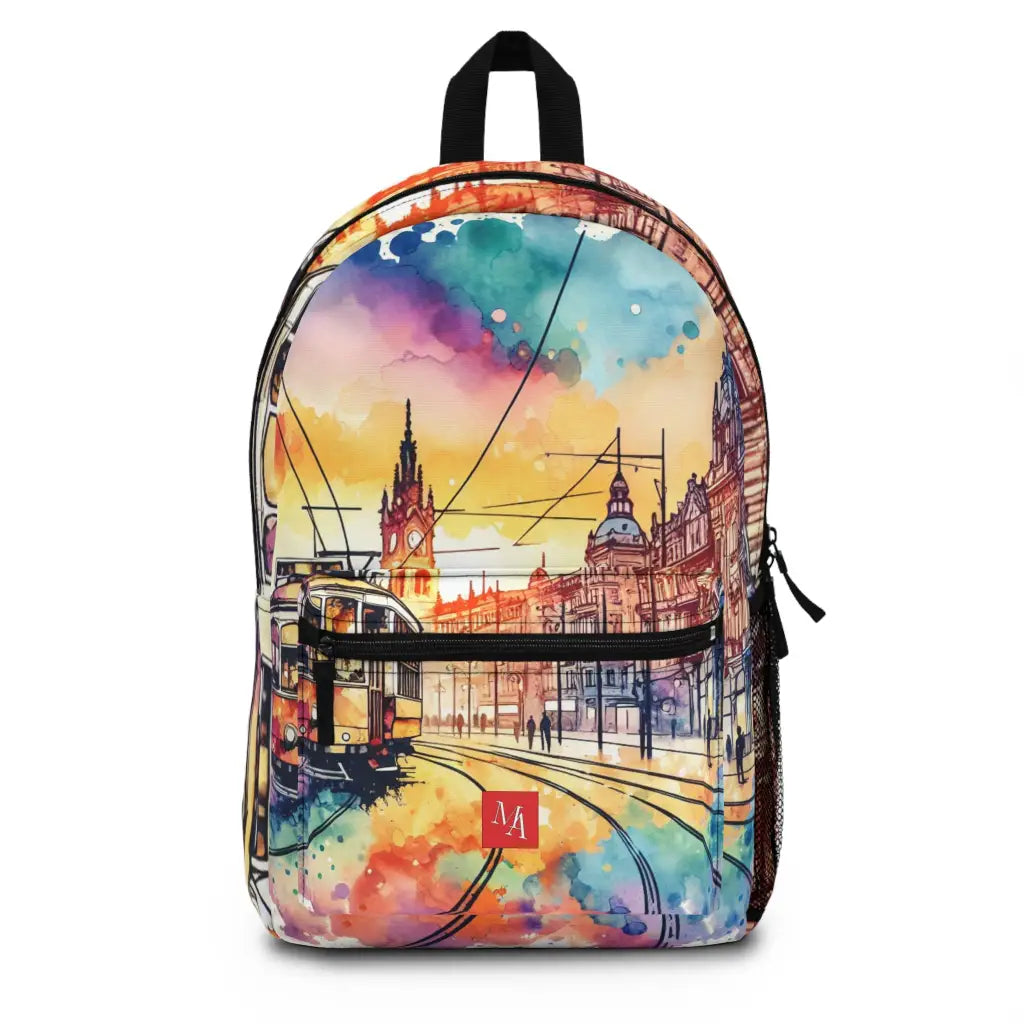 Tramway Journey Through Artistic Streets Backpack One size