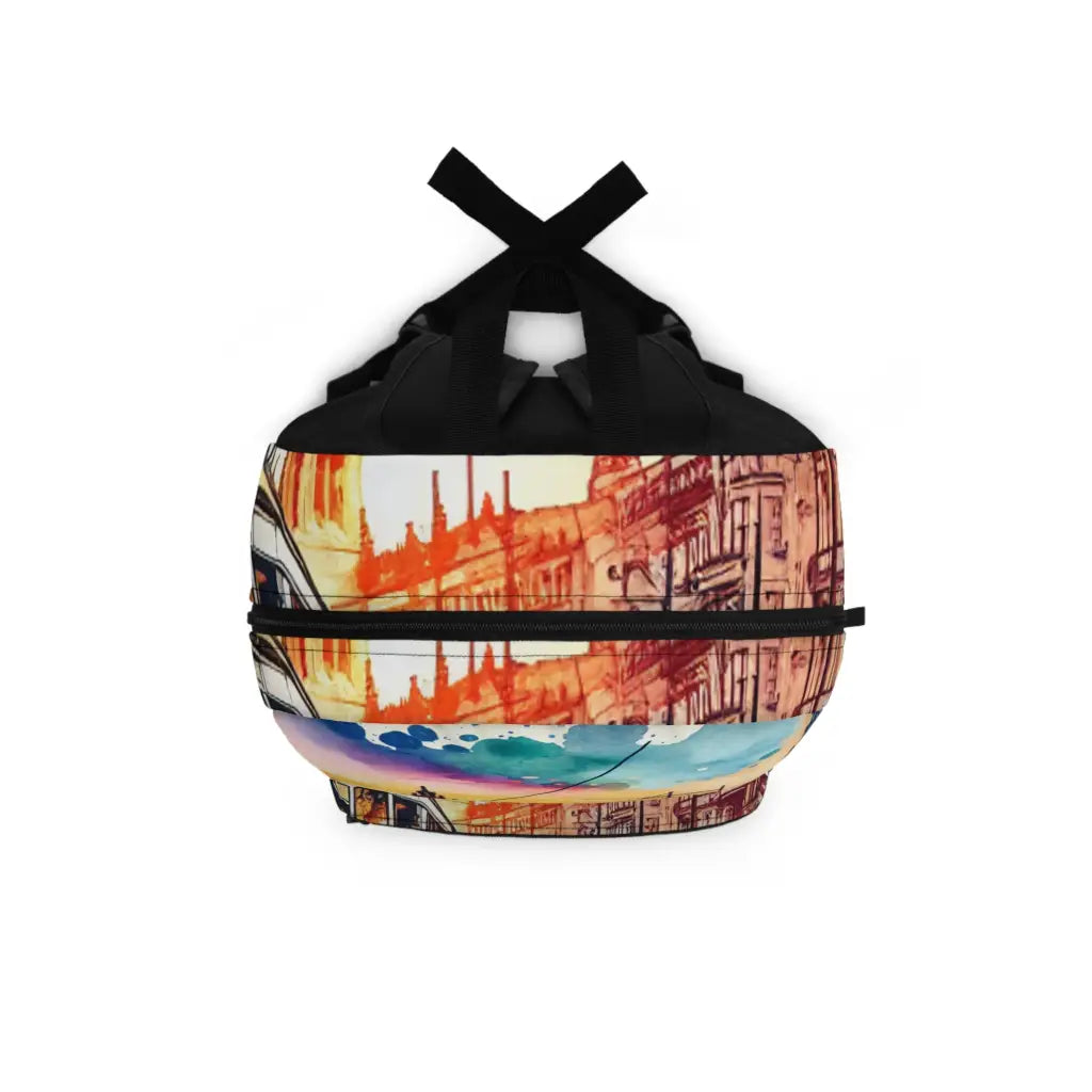 Tramway Journey Through Artistic Streets Backpack One size