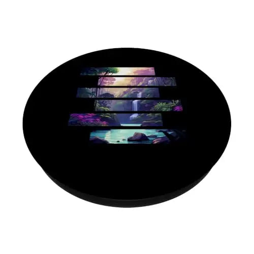 Tranquil Falls: Oasis in the Forest PopSockets Swappable