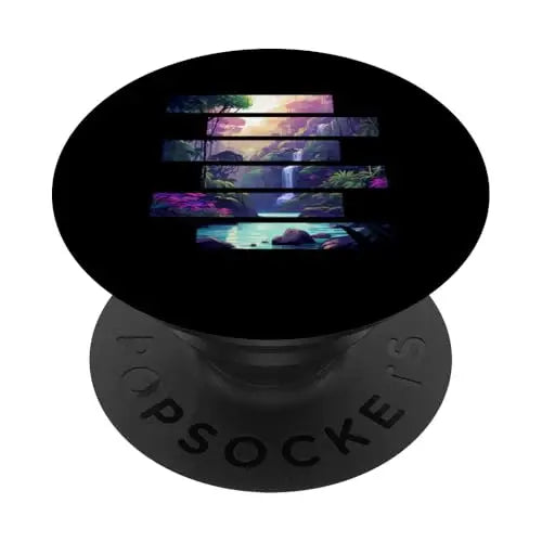 Tranquil Falls: Oasis in the Forest PopSockets Swappable
