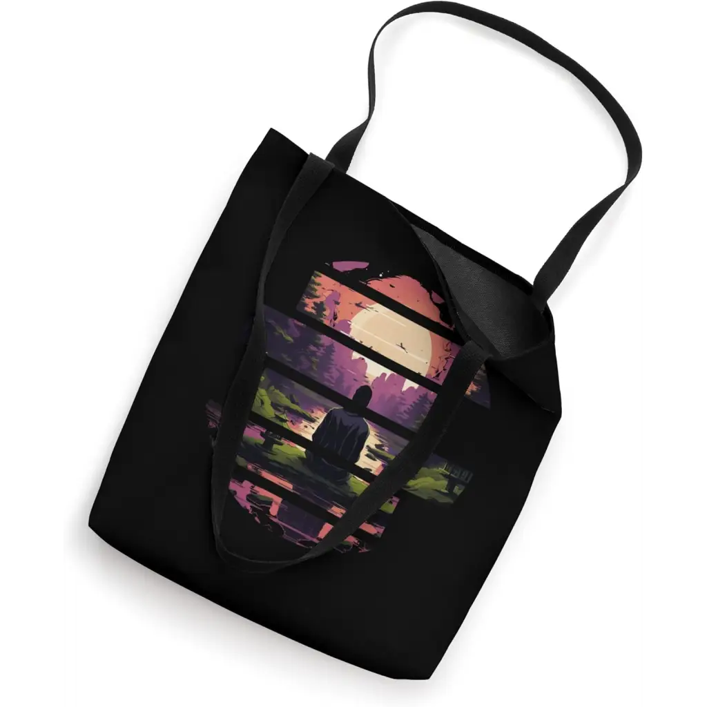 Tranquil Horizon: Meditation at Sunset Tote Bag