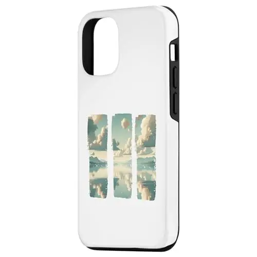 Tranquil Reflections: Serene Lake and Mountain Range Case