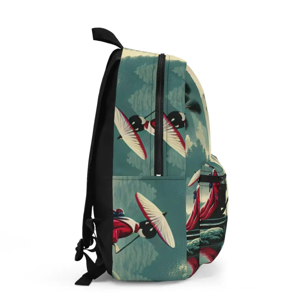 Tranquil Reverence in a Timeless Garden Backpack One size