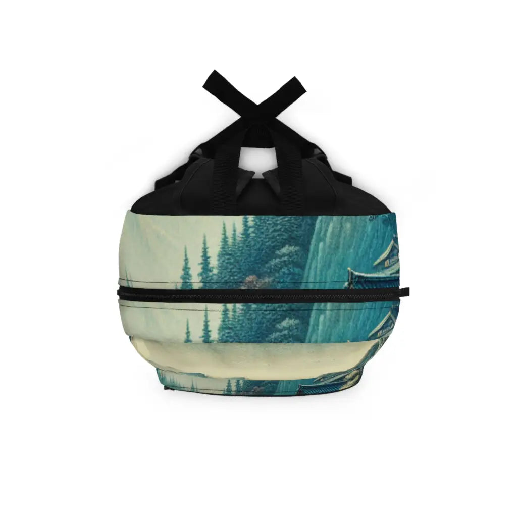 Tranquil Village by the Water Backpack One size Bags
